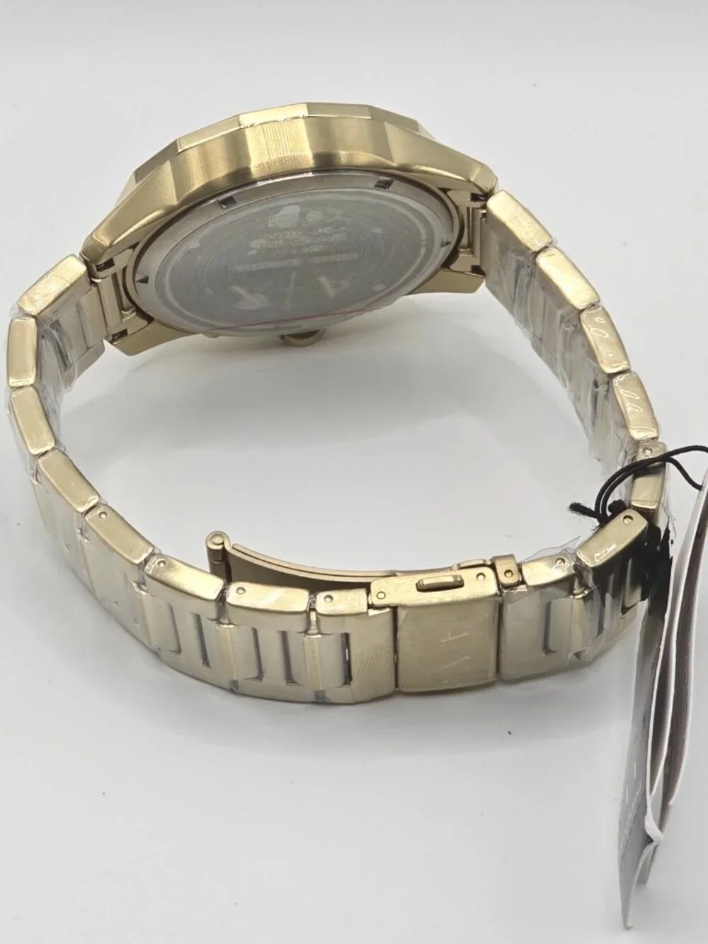 Armani Exchange Men's Gold-Tone Chronograph Watch & Bracelet Set AX7151SET